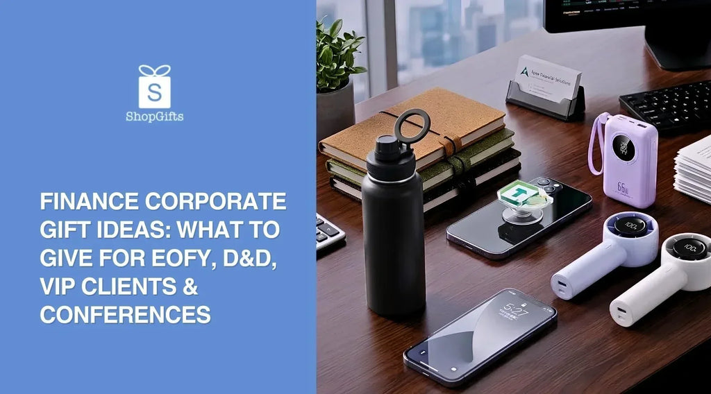 Finance Corporate Gift Ideas: What to Give for EOFY, D&D, VIP Clients & Conferences