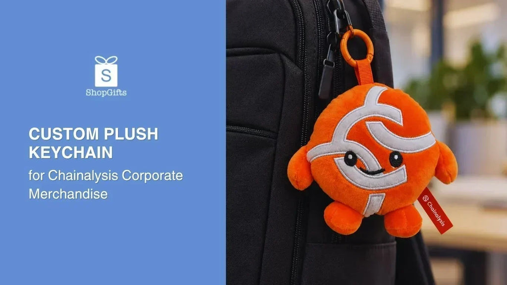 Custom Plush Keychain for Chainalysis Corporate Merchandise