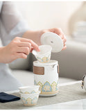 The user is using this product to brew tea.