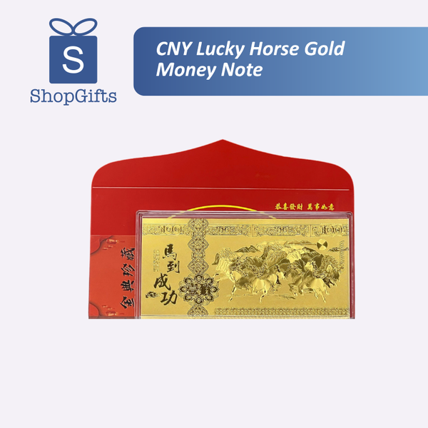 LuckyHorseGoldMoneyNote with red envelop