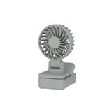 Gray portable fan on a white background