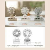 Clip Fan with Umbrella Shade & USB Charging