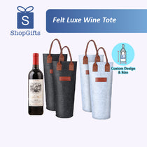 Felt Luxe Wine Tote