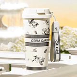 Antique-inspired white gardenia tumbler with shining finish, ideal for sophisticated corporate gifting.