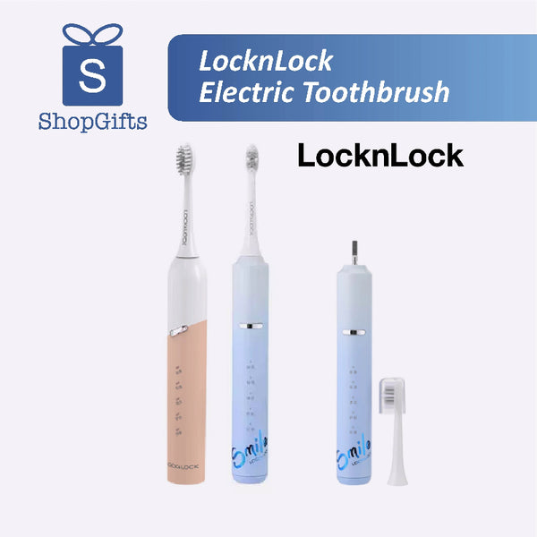 LocknLock electric toothbrush set with packaging on a white background