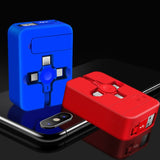 Retractable Charging Cable With Phone Holder