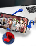Retractable Charging Cable With Phone Holder