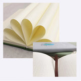 Recycled RPET notebook with eco-friendly cover, ideal for sustainable corporate gifting.