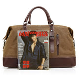 Canvas Leather Duffle Bag