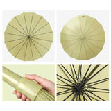 Elegant slim-handle umbrella with custom logo printing for brand visibility