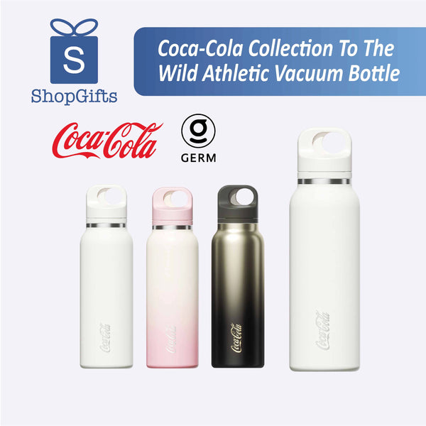 Coca-Cola Collection To The Wild Athletic Vacuum Bottle in sleek black and red design, ideal for outdoor use and corporate gifting.