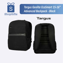 Targus Geolite EcoSmart 15-16āAdvanced Backpack - Black