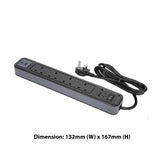 Targus "Smart Surge 4 Plus" with USB-C PD Port (UK)