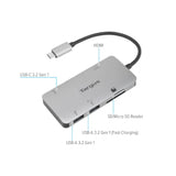Compact Targus adapter for USB-C Alt-Mode video and file transfer.