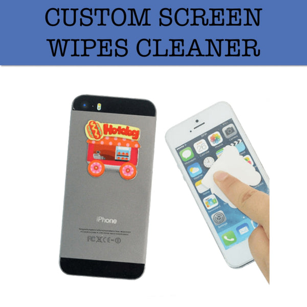 custom screen wipes corporate gift door gift