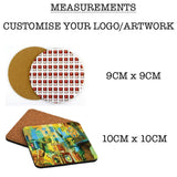 custom printed coaster corporate gift door gift