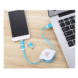 3 in 1 retractable charging cable corporate gifts door gift