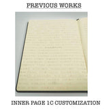 customised leather notebook inner pages corporate gifts door gift