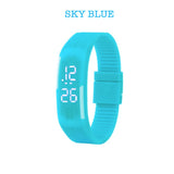sky blue led digital watch corporate gift door gift