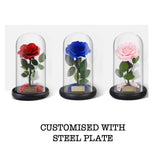 roses in glass dome corporate gifts door gift