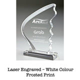 sg-68 angel wing acrylic award plaque corporate gifts door gift