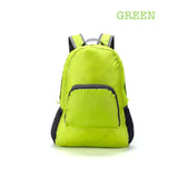 green foldable travel backpack corporate gifts