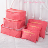 watermelon pink travel bag luggage set corporate gifts