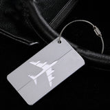 silver aluminium luggage tag corporate gift