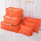 orange travel bag luggage set corporate gifts