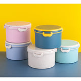 eco-77 circular lunchbox with cutlery door gifts corporate gift
