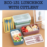 eco-131 lunchbox with cutlery corporate gifts door gift giveaway