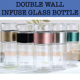 double wall infuse glass bottle tumbler corporate gift door gifts giveaway
