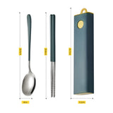 Travel portable stainless steel cutlery set corporate gift door gifts singapore