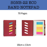 eco friendly band notebook notepad corporate gifts door gift