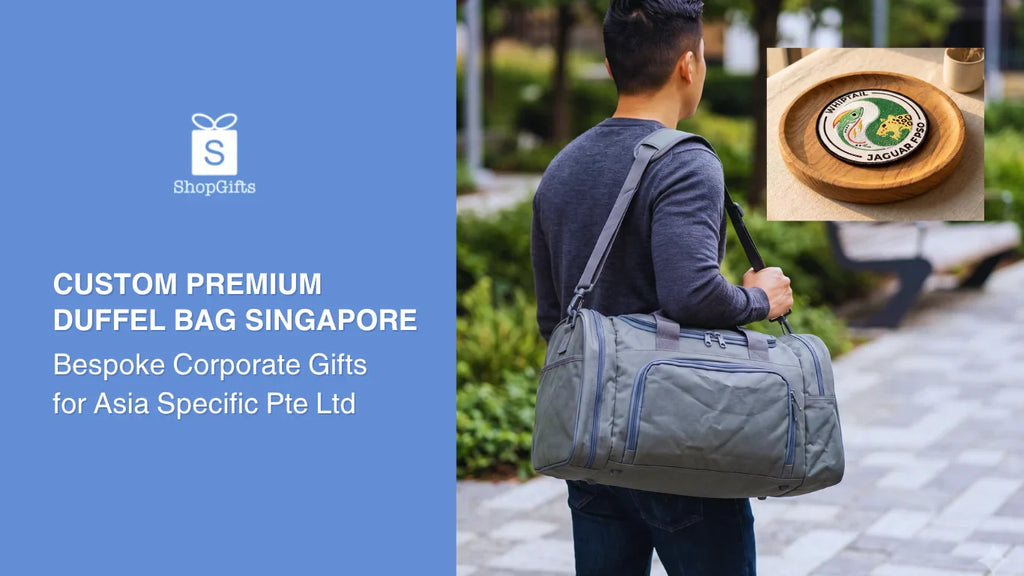 Custom Premium Duffel Bag Singapore : Bespoke Corporate Gifts for Asia Specific Pte Ltd