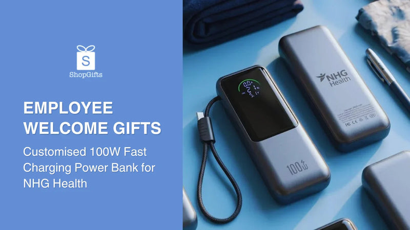 Employee Welcome Gifts: Customised 100W Fast Charging Power Bank for NHG Health