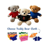 17cm teddy bear with customise logo shirt_corporate gift supplier singapore