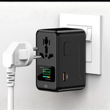 200W GaN Universal Travel Adapter with Smart  Display Screen  - USB-C & A Charger _ Corporate gifts supplier singapore