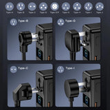 200W GaN Universal Travel Adapter with Smart  Display Screen  - USB-C & A Charger _ Corporate gifts supplier singapore