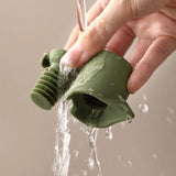 Terracotta red silicone wine bottle stopper and pourer with pull-tab corporate gifts