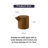 Terracotta red silicone wine bottle stopper and pourer with pull-tab corporate gifts