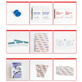 Red 194-Piece Professional Emergency Response Kit pouch with white cross logo_Gift Shop