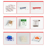 Red 194-Piece Professional Emergency Response Kit pouch with white cross logo_Gift Shop