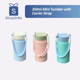 350ml Mini Insulated Tumbler with Strap | Portable Mug_personalised corporate gifts