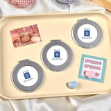 Silver 360 Degree Rotating Ring Phone Stand with textured finish on a smartphone back_ Gift Shop