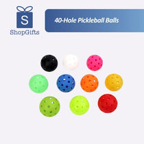 Durable 40-Hole Pickleball Balls - Indoor/Outdoor Play_customised corporate gifts singapore