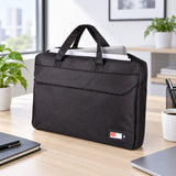41cm Two-Compartment Laptop Document Bag (BL-1674) in grey polyester for office and seminar use_corporate gift