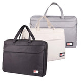 41cm Two-Compartment Laptop Document Bag (BL-1674) in grey polyester for office and seminar use_corporate gift