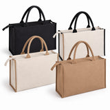 42cm Heavy-Duty Canvas Tote Bag (BS-3330) in natural canvas with contrasting handles for corporate events_customised canvas bag