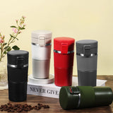450ml SUS304 Leakproof Travel Tumbler in five colours on a clean tabletop display_corporate gifts singapore